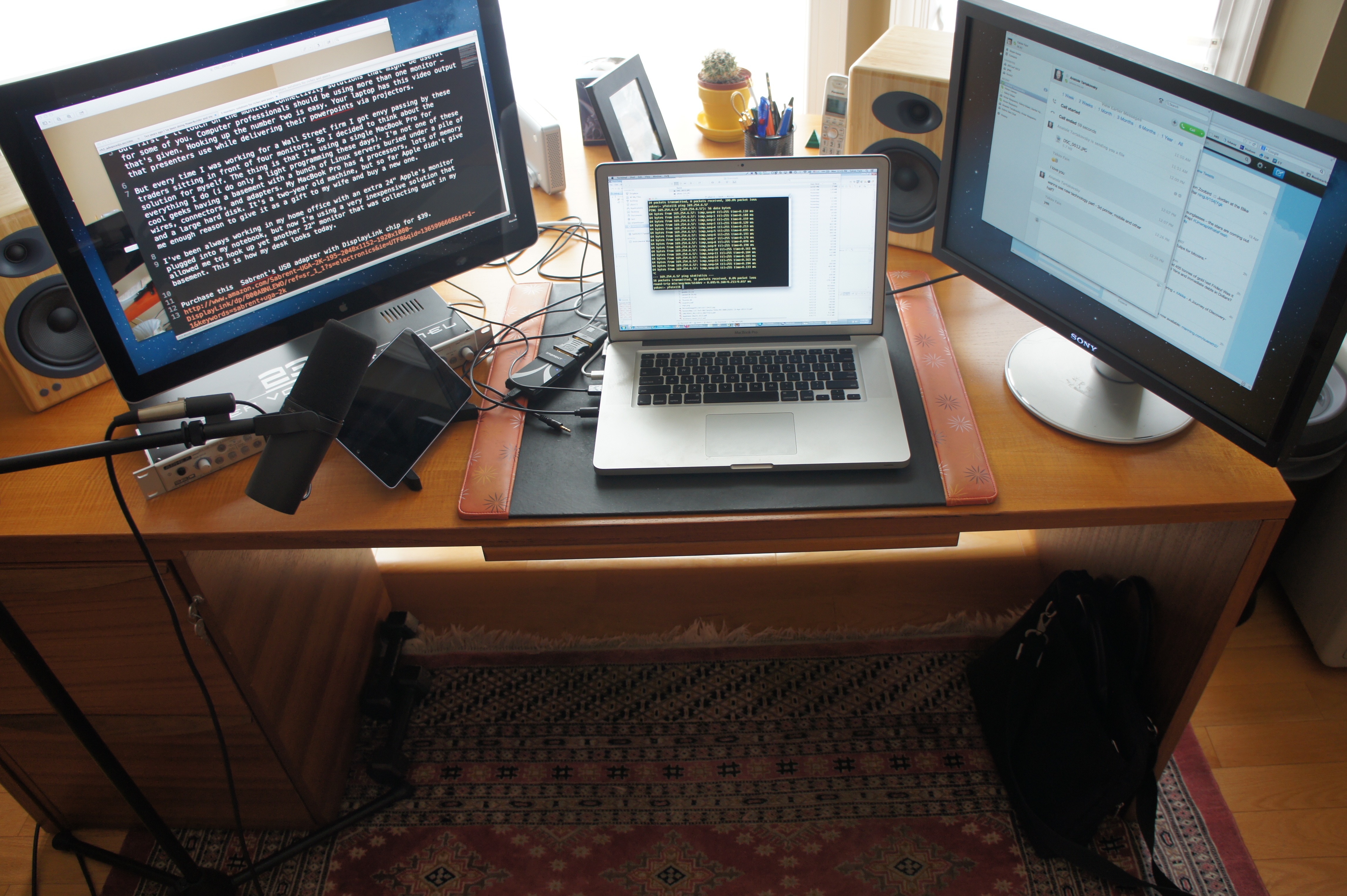 modern developer workspace