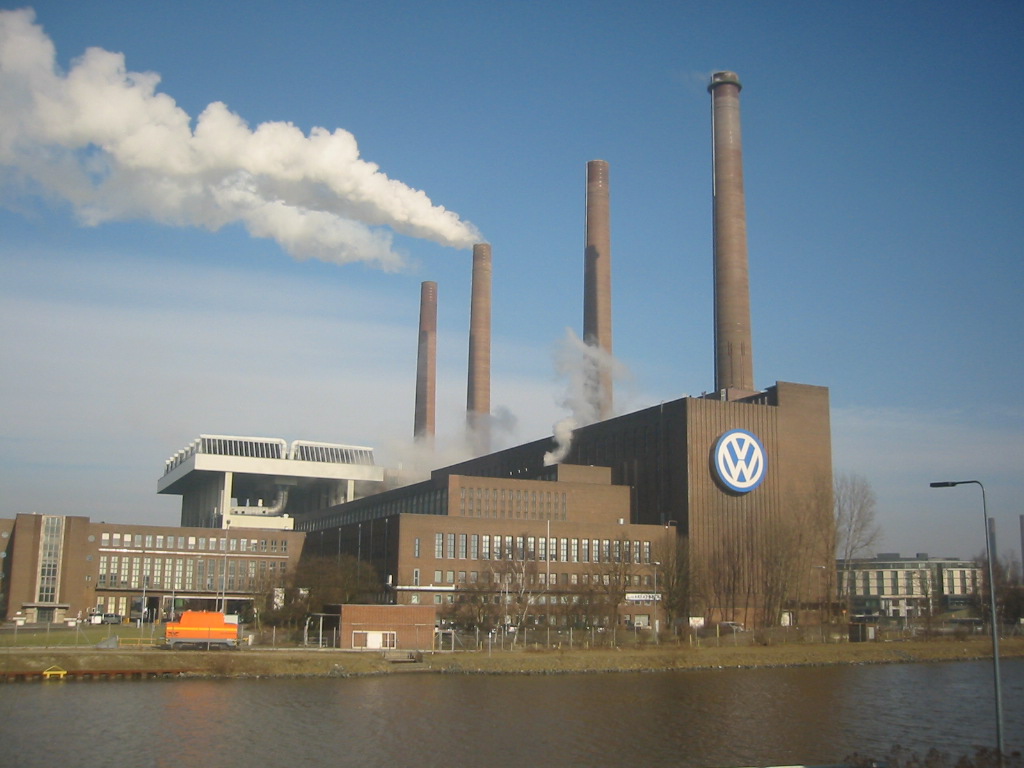 industrial production facility and modern government building