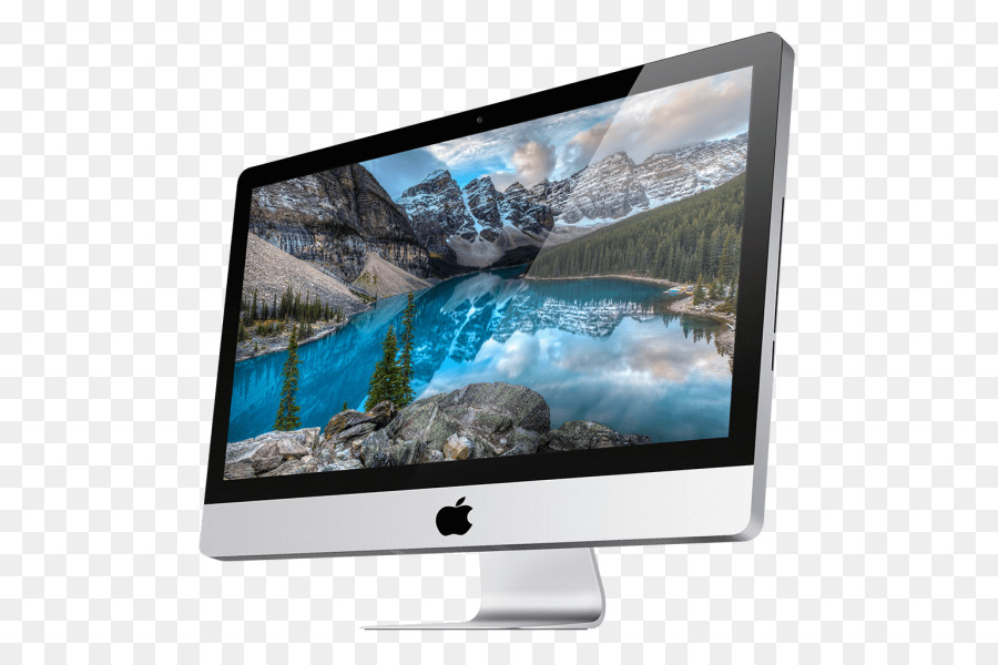 scenic landscape with technology devices