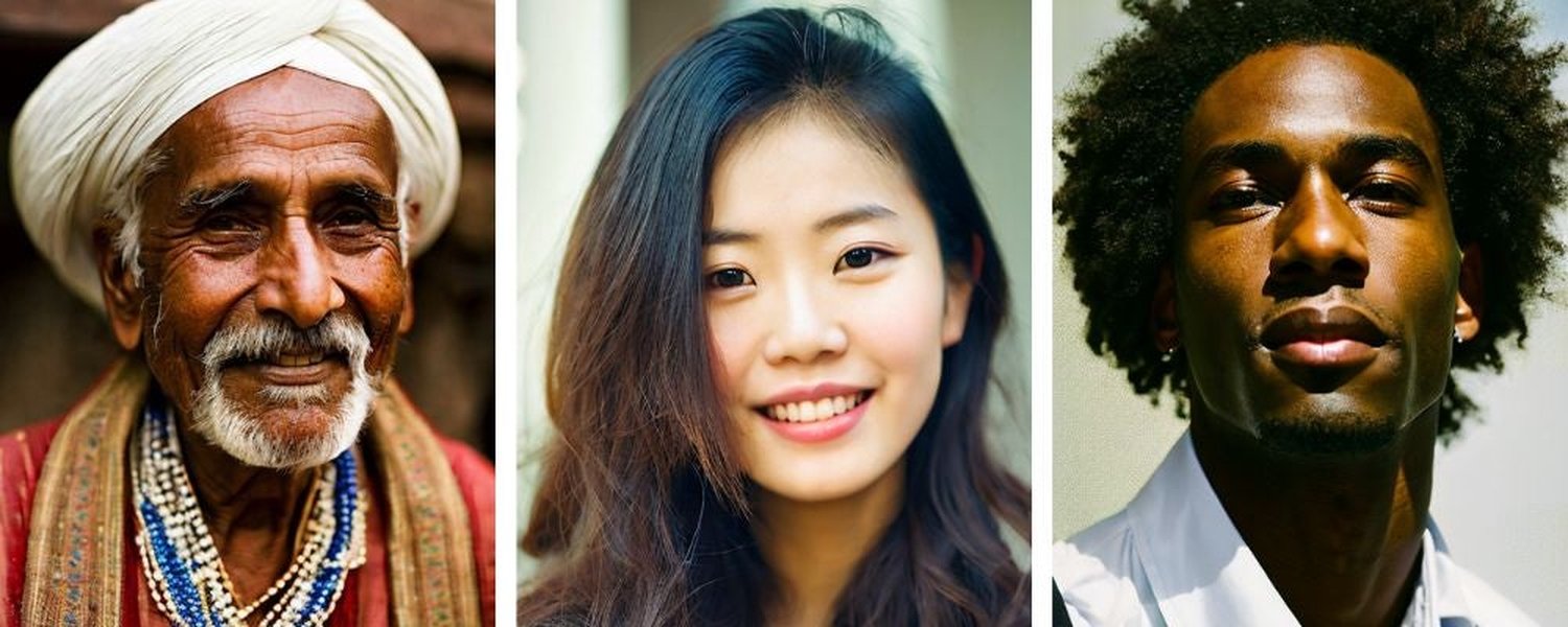 Abstract image with colorful geometric shapes.