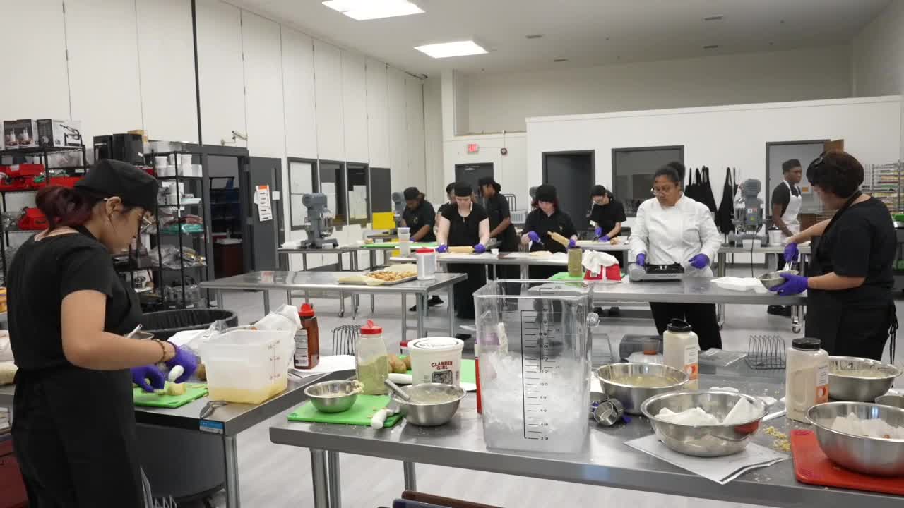 cookery students classroom technology