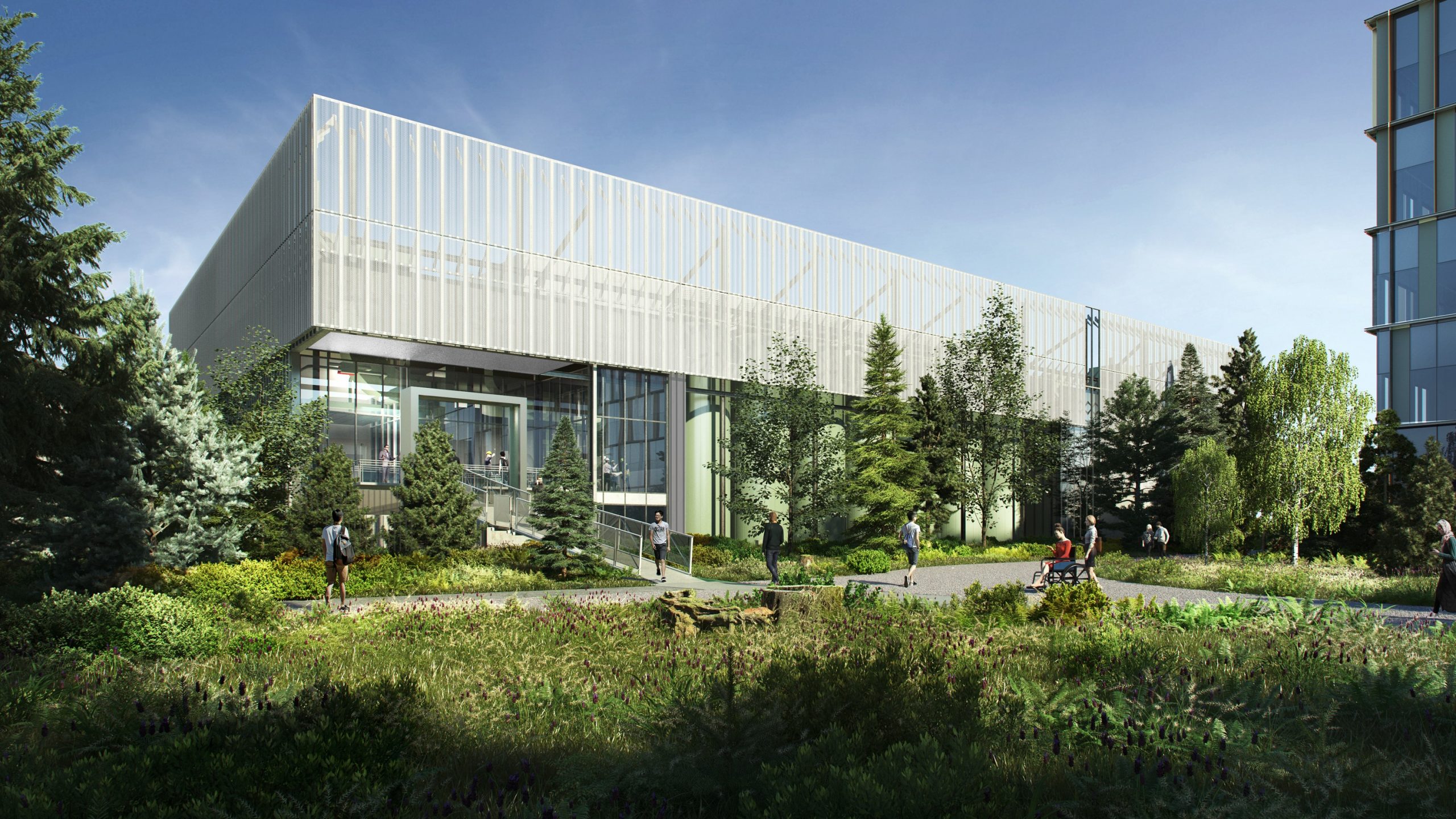scenic technology hub with modern renewable energy installations