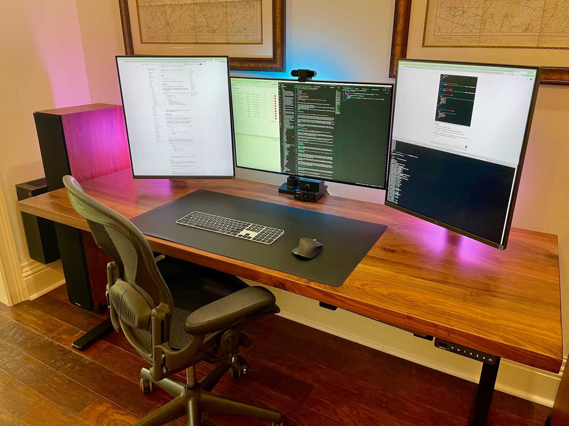 scenic view of computer hardware and tech workspace