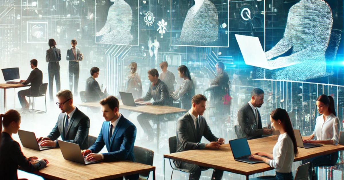 ai powered recruitment technology in office environment