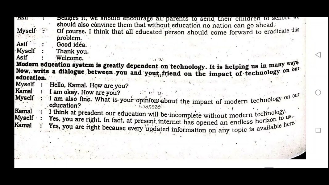 modern technology dialogue