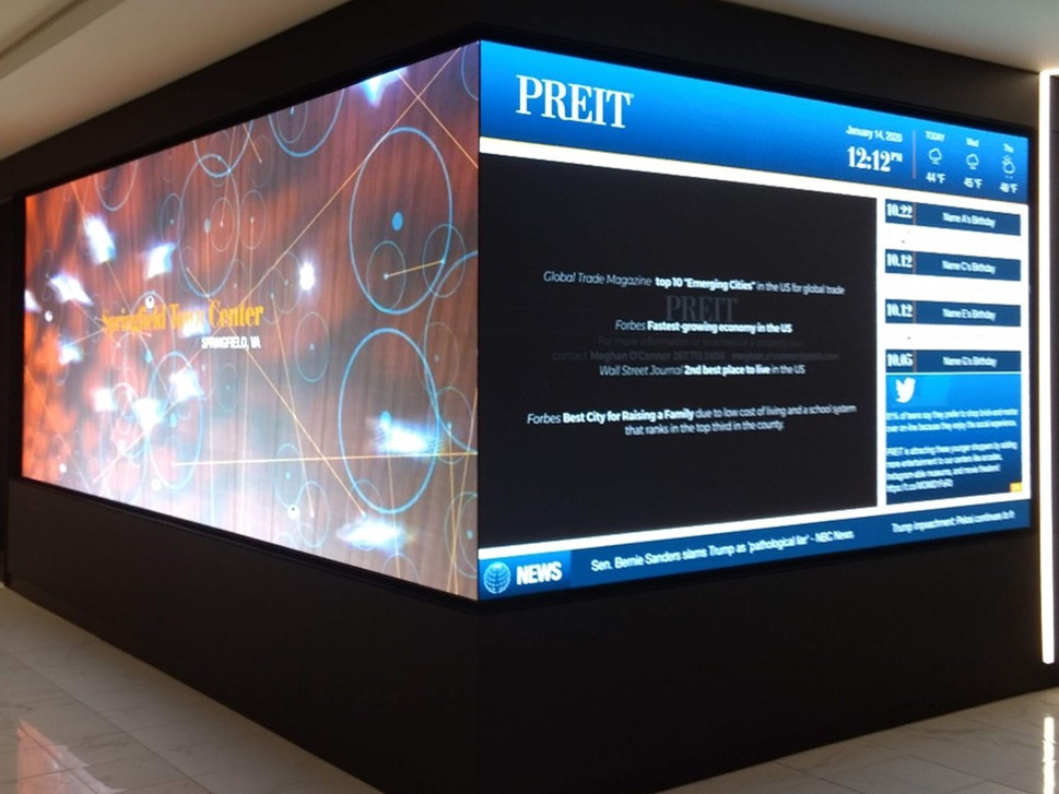 social media digital screens urban life