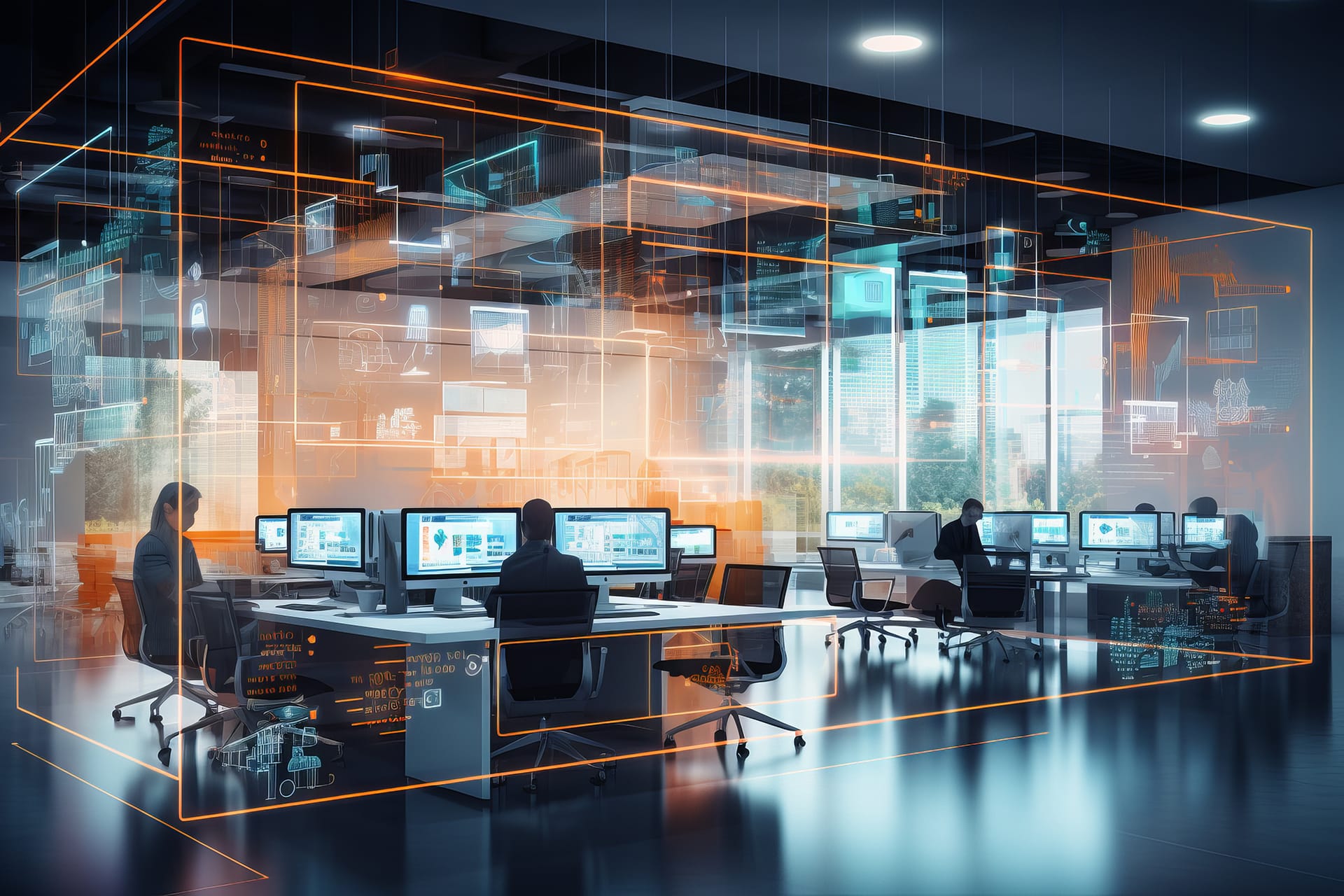 modern ai tech office