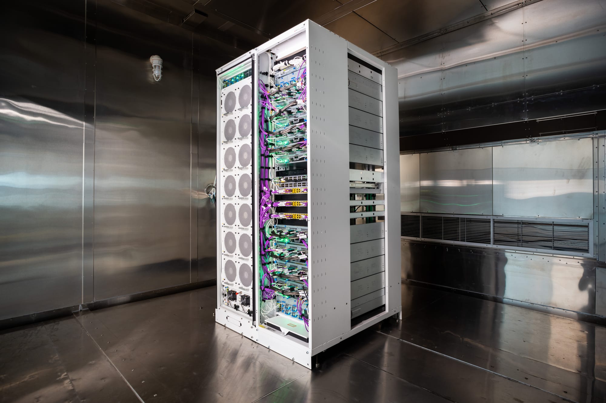 modern ai data center server racks