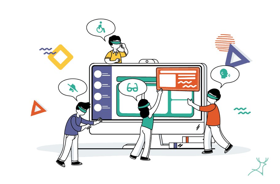 A visual representation of adaptive web design features, highlighting inclusivity.
