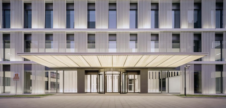 scenic view of modern office building