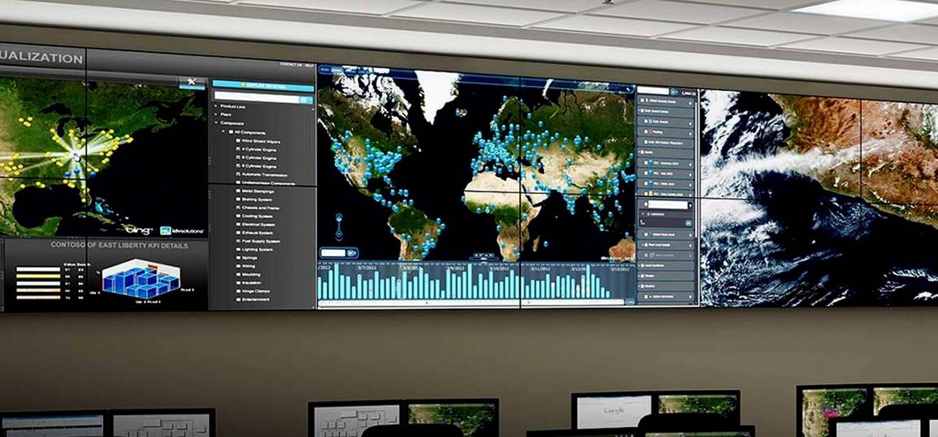 modern office digital dashboard
