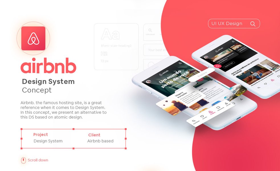 Presenting an app design within a realistic device mockup enhances visual appeal.