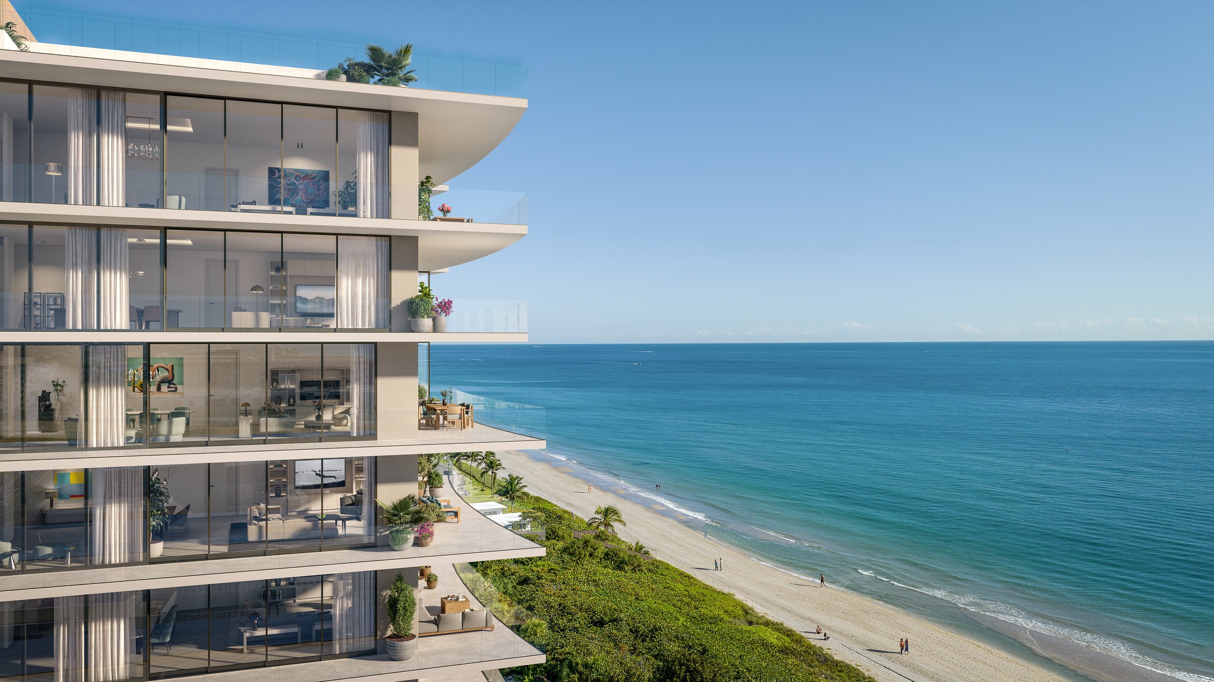 luxury real estate development coastal view