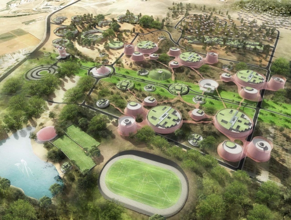 university campus landscape in algeria