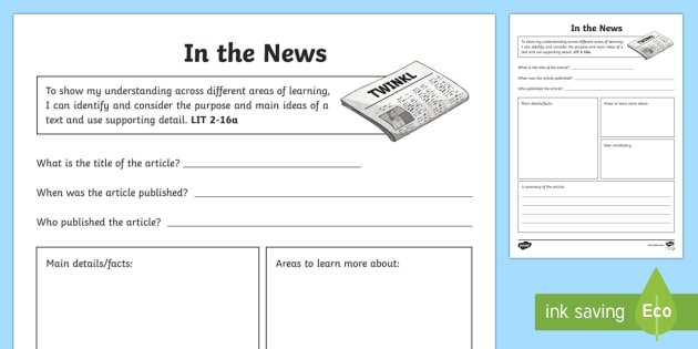 classroom journalism activities