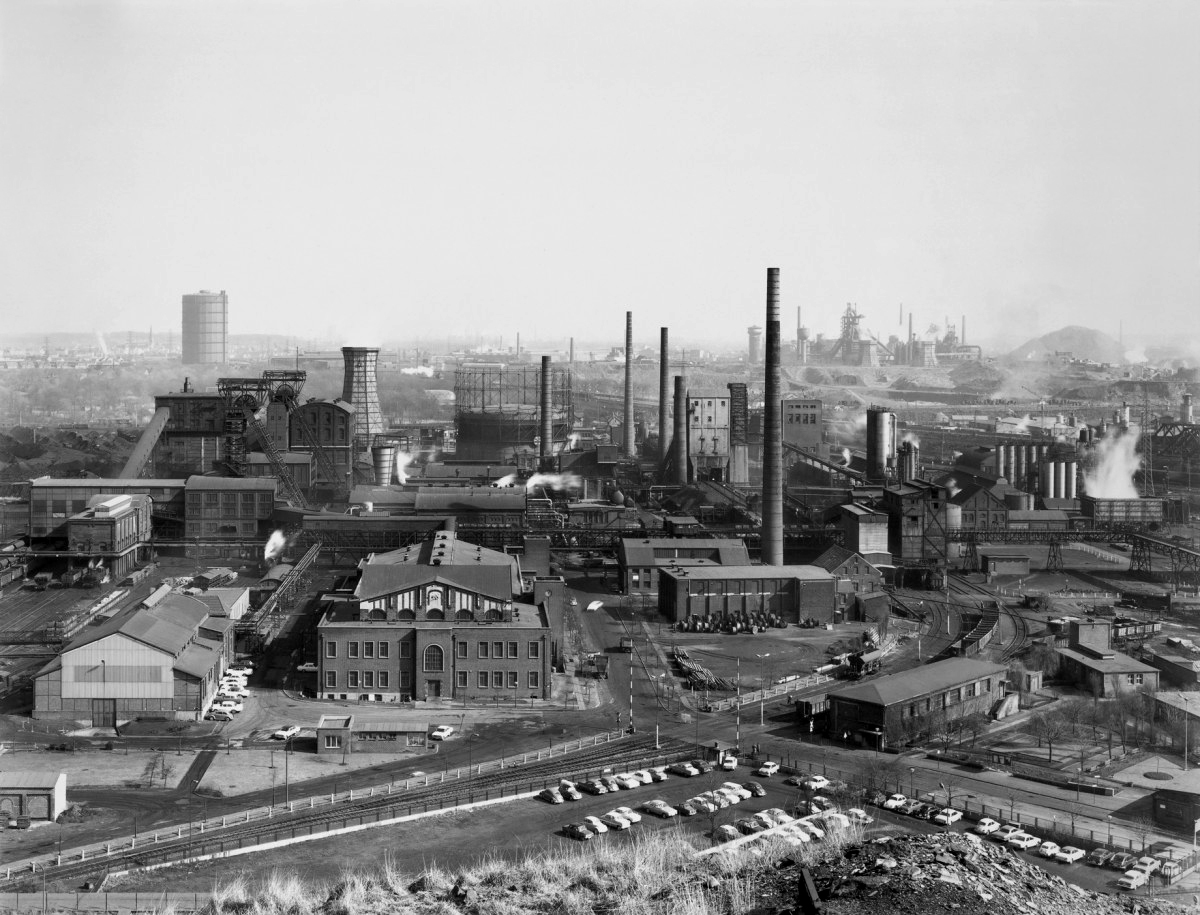 german industrial landscape modern factories scenic landscapes