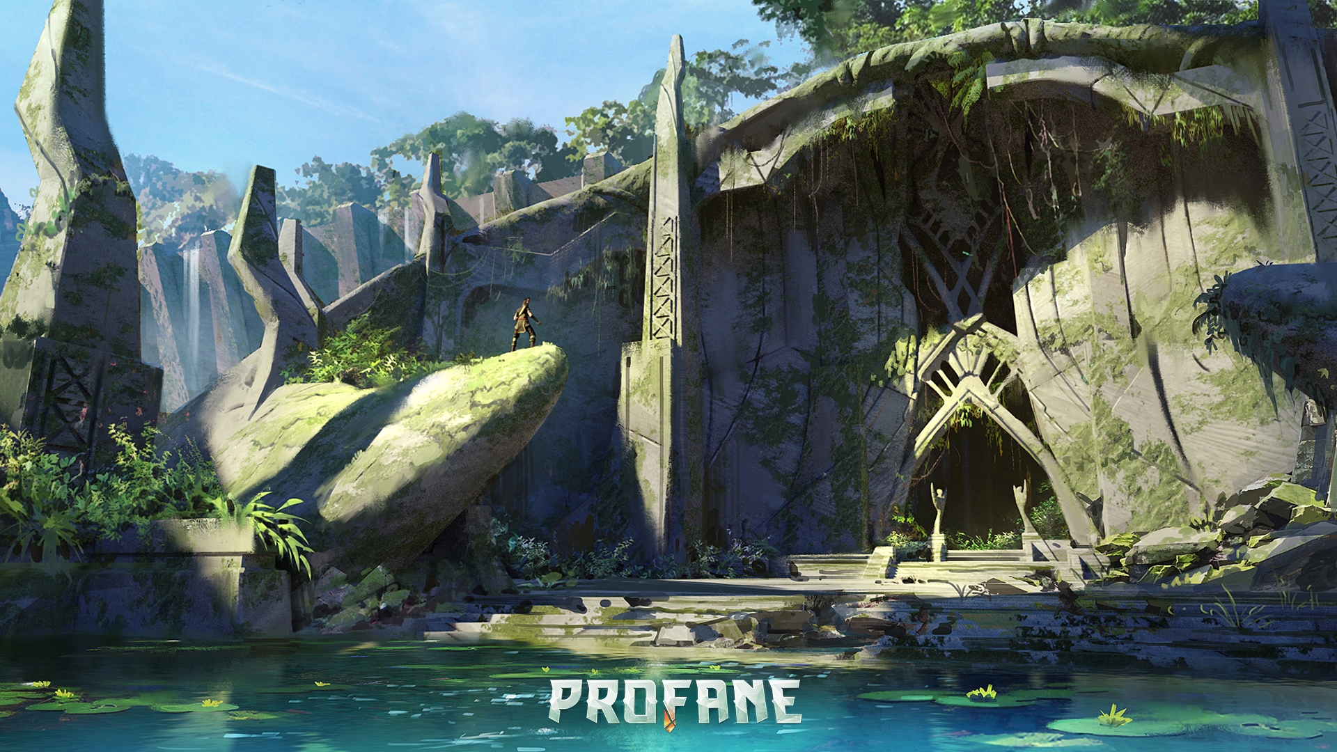 tropical elemental plants and nature scenery