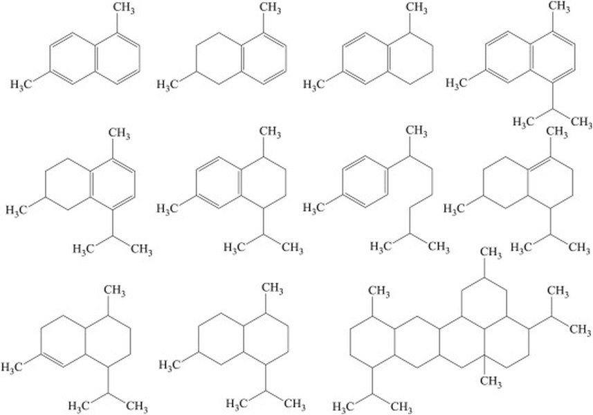 Chemical structures of Gossypol and Artemisinin