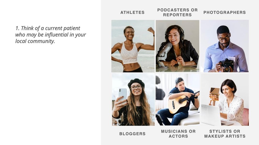 Conceptual image showing micro-influencer marketing connection