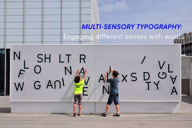 scenic typographic digital communication