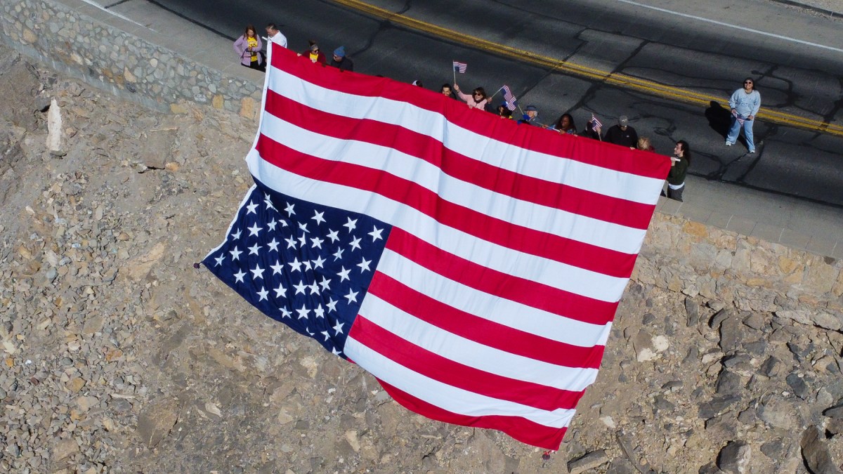 scenic american landscape political protests