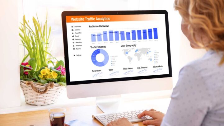 website analytics computer screen reports