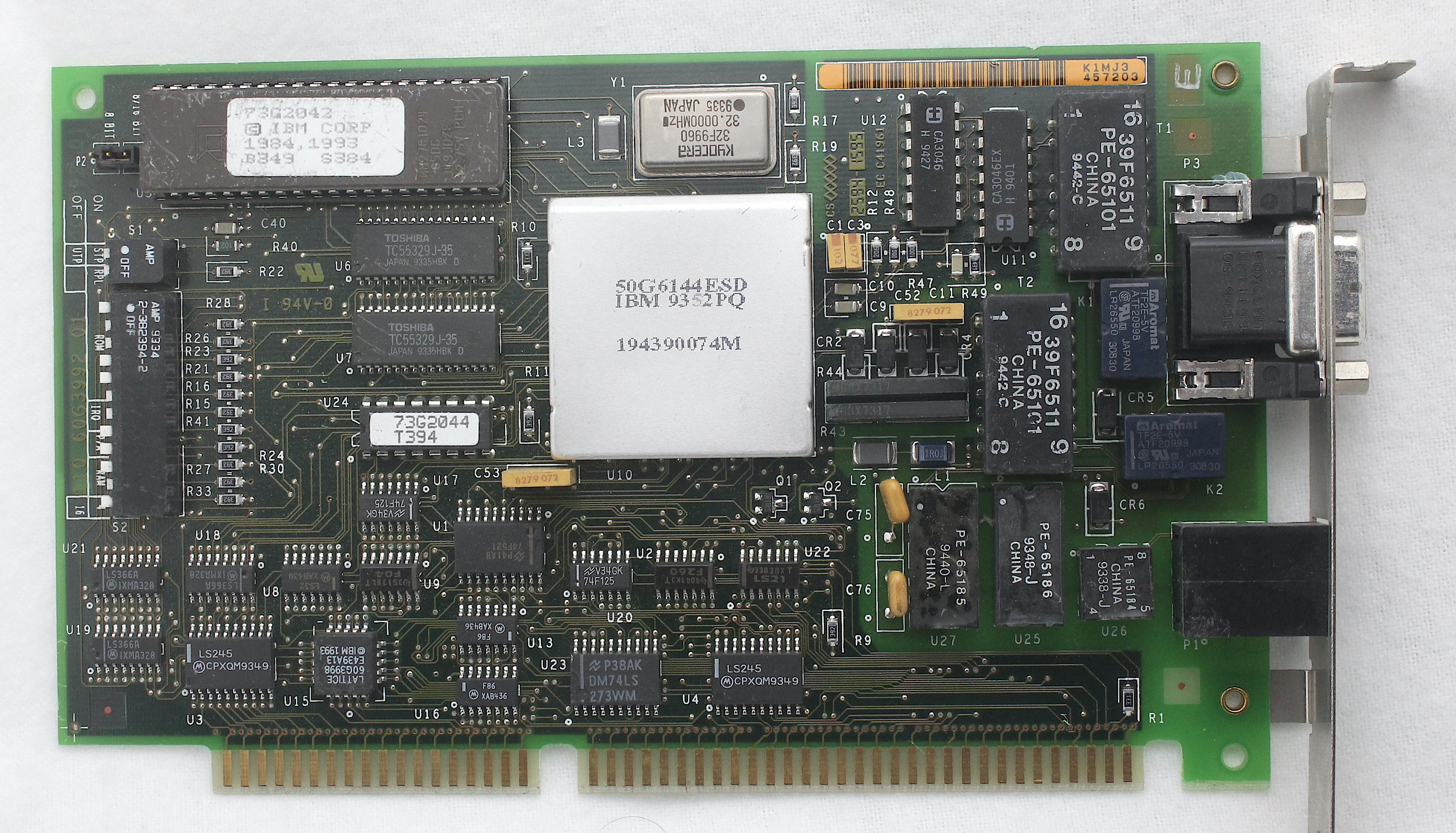 vintage microprocessor circuit board