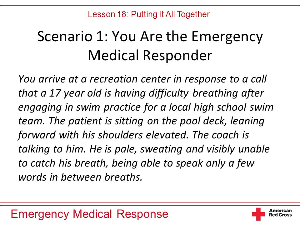 medical emergency scenario