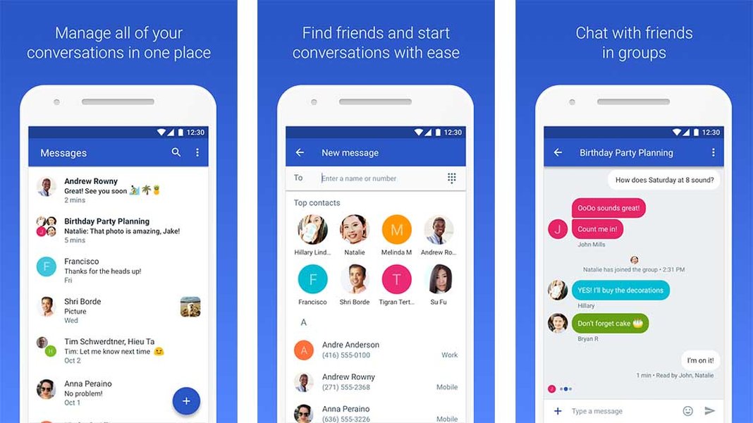 Android Messages UI