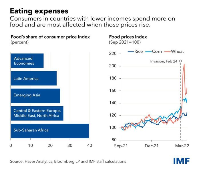 Impact of rising food prices due to inflation