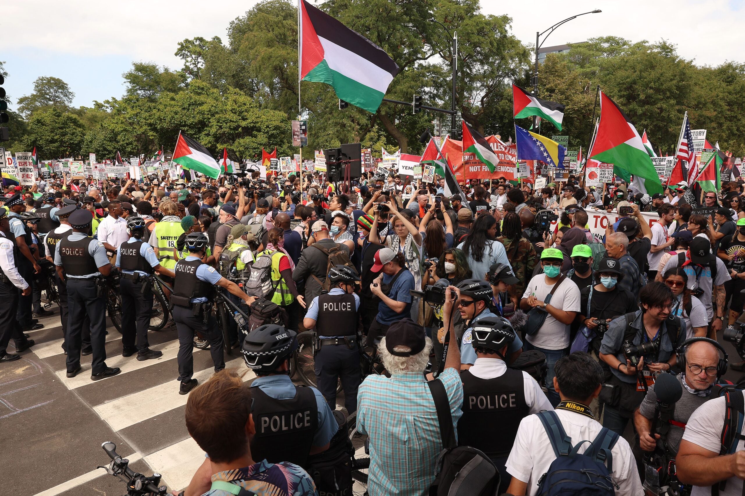 scenic protest rally