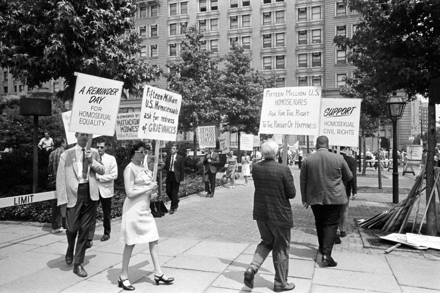 historic protest signs and diverse multicultural gatherings