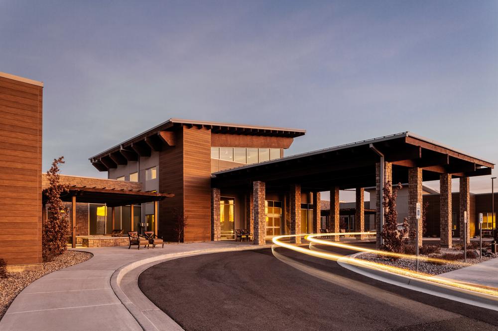 modern healthcare facility exterior