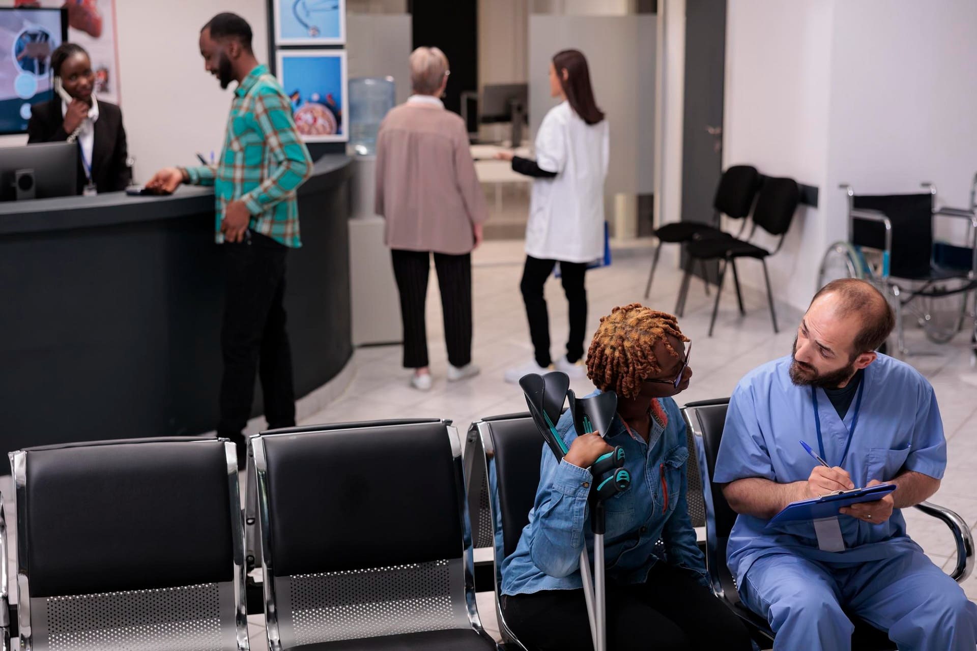 healthcare clinic interior patient flow