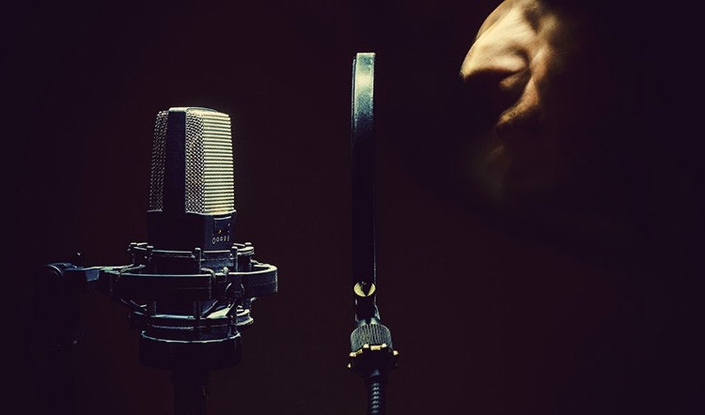 Un microphone pour l'enregistrement de chant.