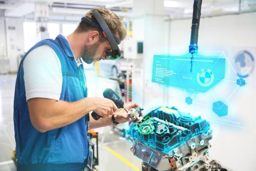 AR-based training for engine assembly