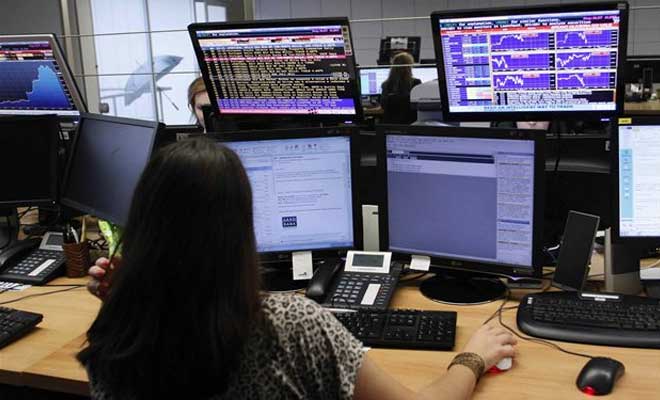 financial markets trading screens