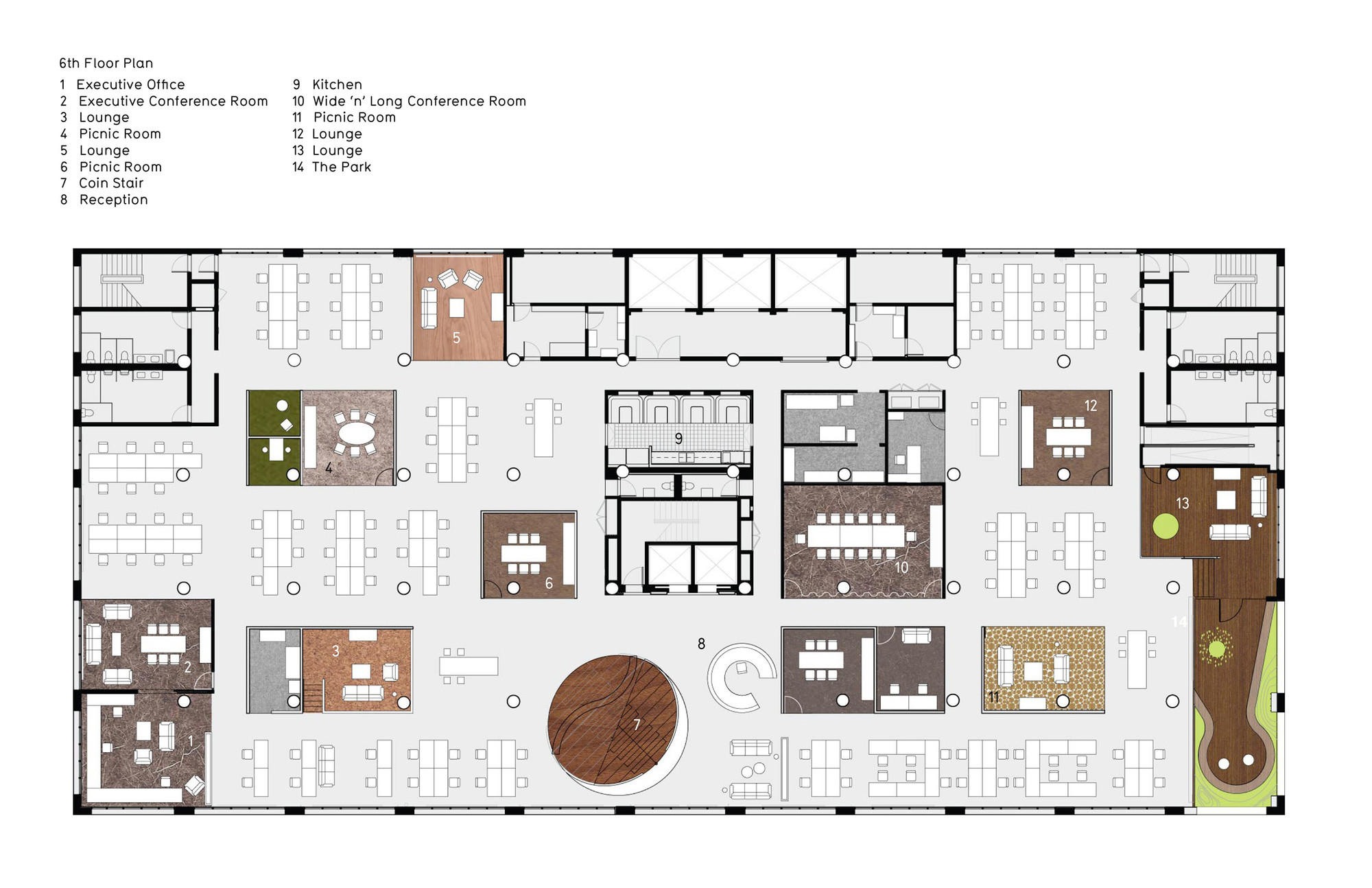 architectural blueprints and team meeting