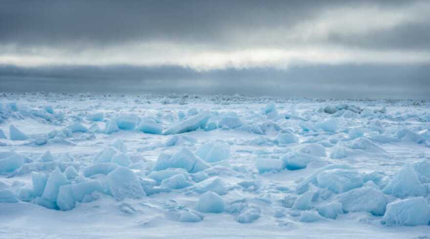 Arctic ice landscape