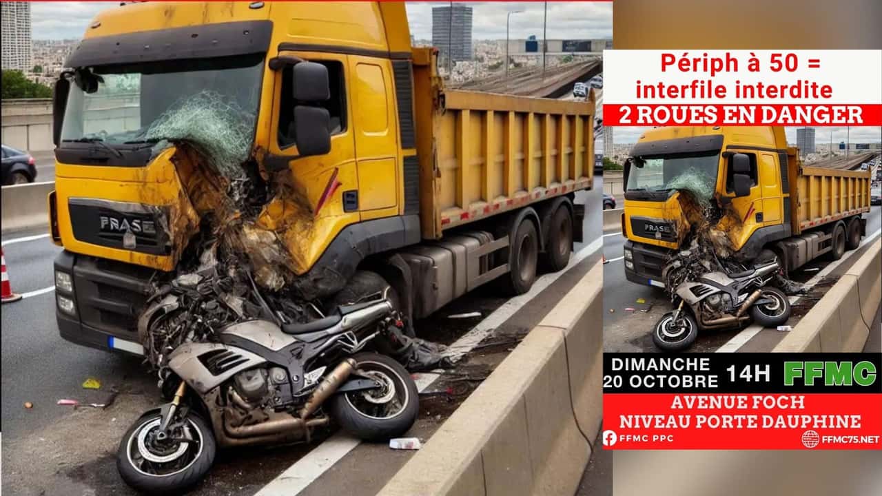motorcycle truck accident france