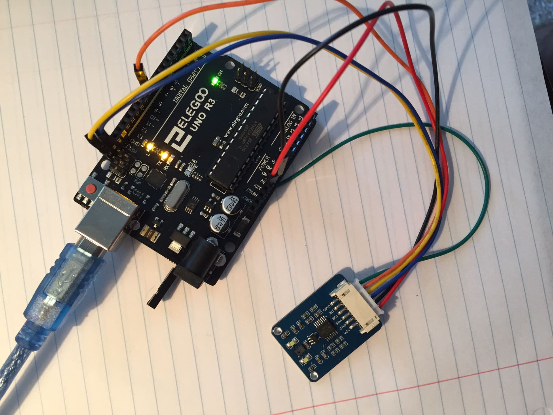 arduino color sensor setup hardware