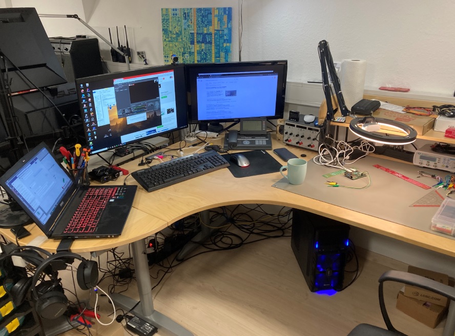 arduino board embedded electronics workspace