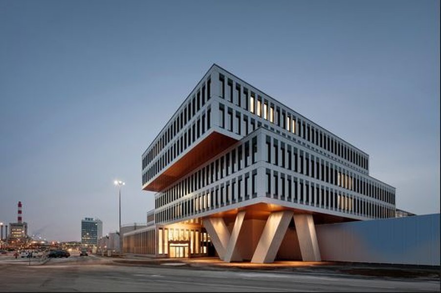 modern office building