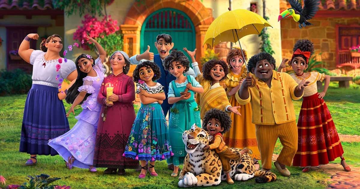 modern movie set with diverse characters