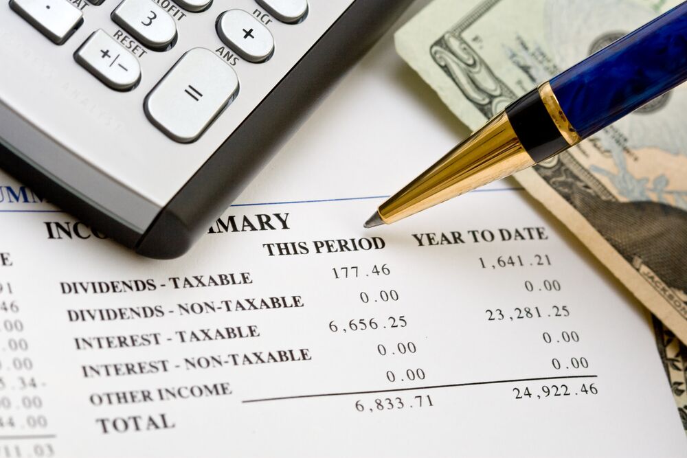 commercial building and financial documents