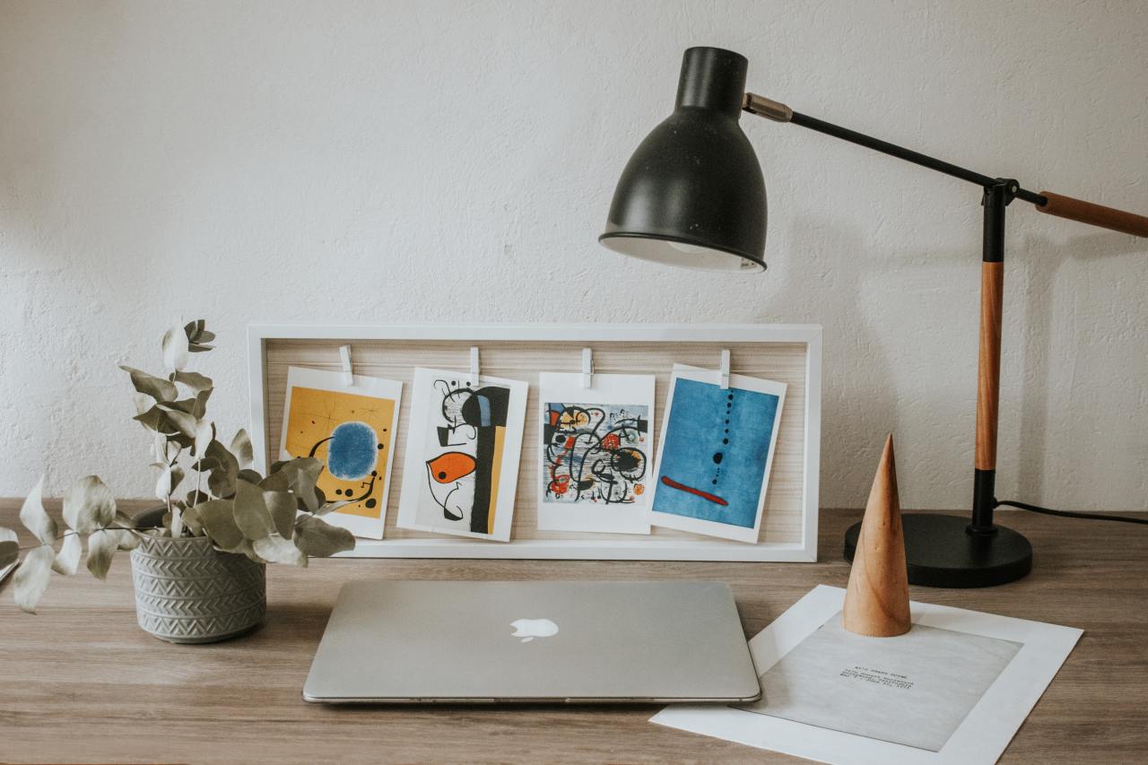 scenery academic writing desk