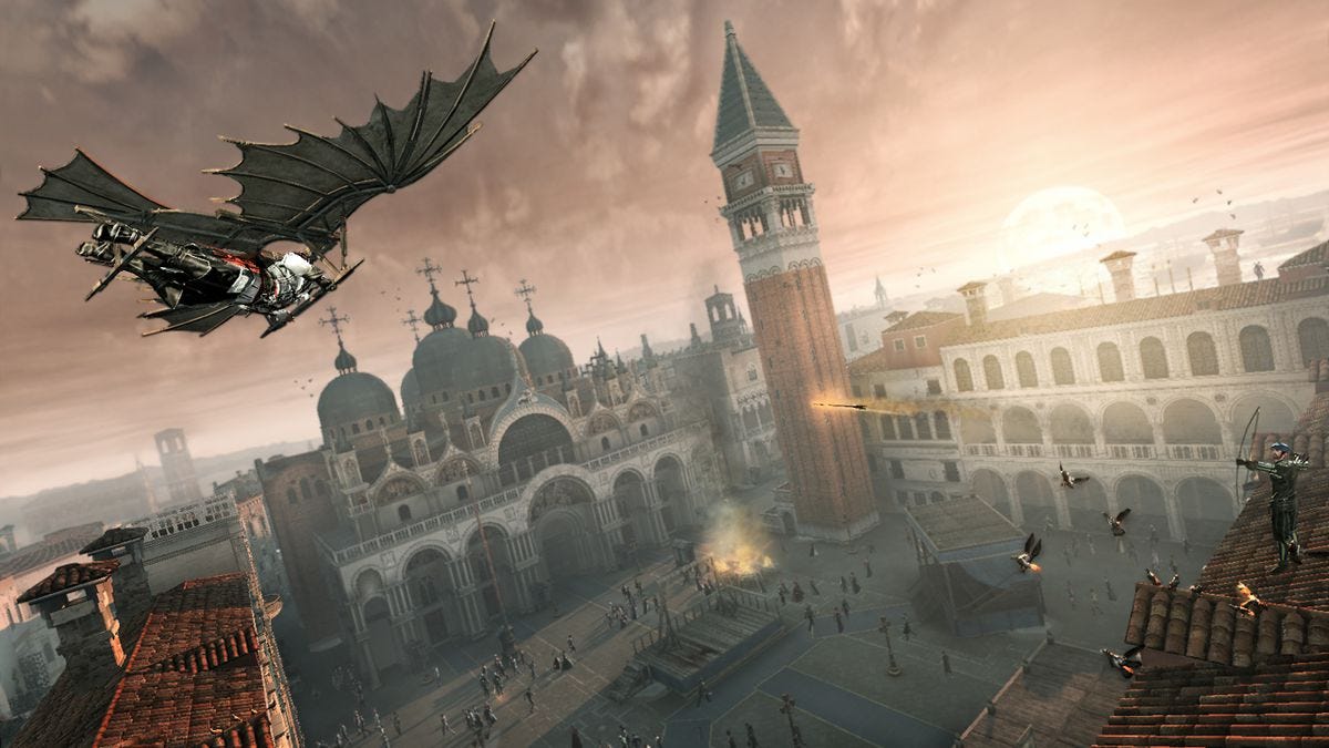 mysterious assassin realistic scenery