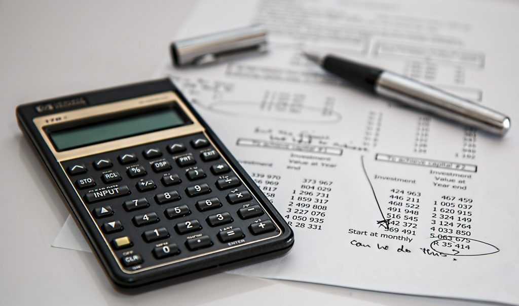 accounting calculations office
