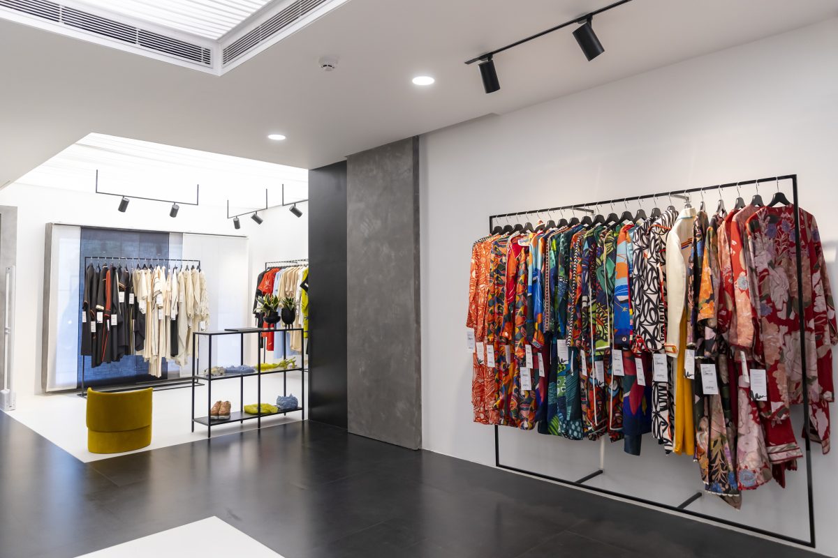 urban luxury clothing store interior design