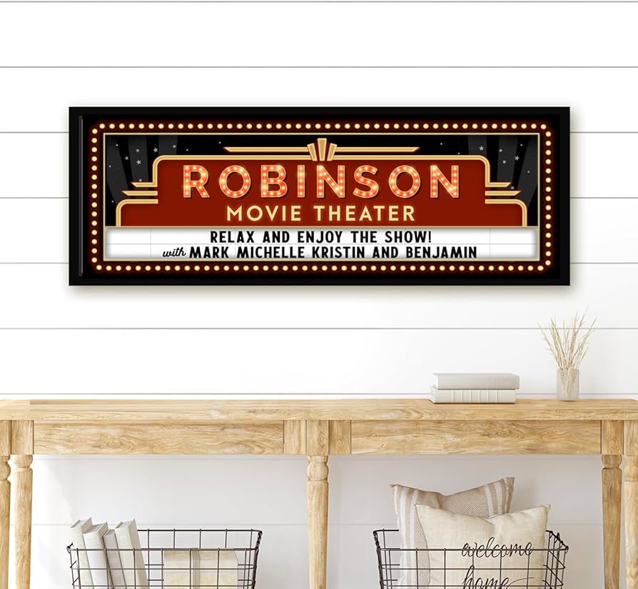 cinema vintage posters and film set